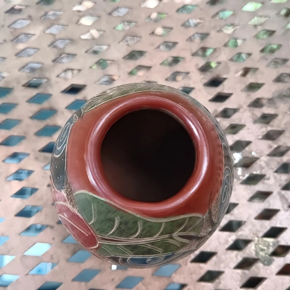 Vintage Costa Rican Butterfly Vase 3.5" - Picture 6 of 6